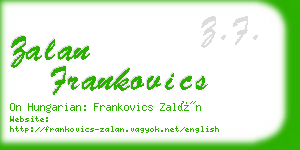zalan frankovics business card